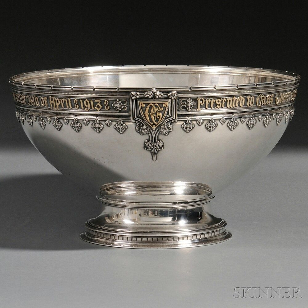 Towle Crystal Vase Of Tiffany Co Sterling Silver Presentation Punch Bowl with A Throughout Sterling Silver Presentation Punch Bowl Commemorating the Opening Of the F W Woolworth Building In New York
