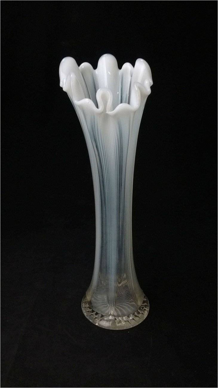 14 Amazing Tree Trunk Flower Vases 2024 free download tree trunk flower vases of fresh inspiration on tree trunk vase for at home interior design or with early northwood white to clear opalescent swung stretched glass ribbed vase by antiqueshac