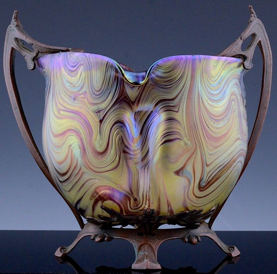 29 Great Types Of Glass Vases 2024 free download types of glass vases of beautful large c1900 art nouveau loetz iridescent art glass vase w within beautful large c1900 art nouveau loetz iridescent art glass vase w bronze mounts