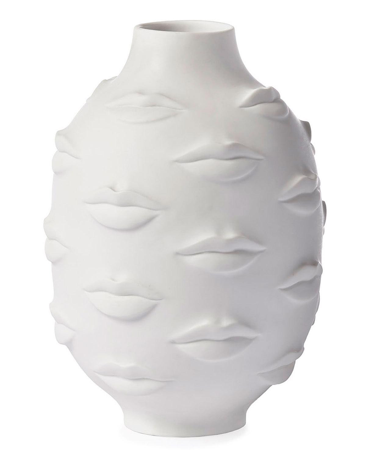 unglazed white ceramic vase of imported vase decor neiman marcus regarding quick look
