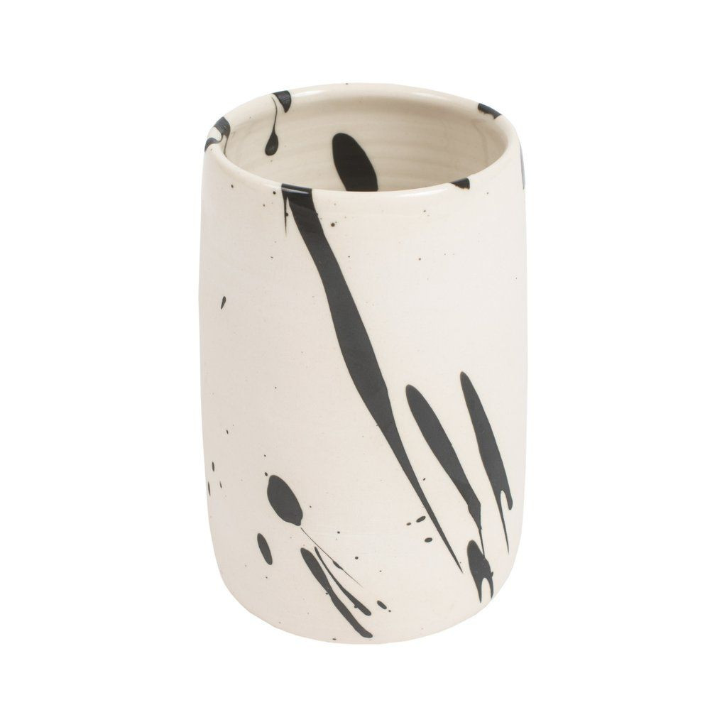 unglazed white ceramic vase of large unglazed paint splattered container accessorize pinterest with large unglazed paint splattered container