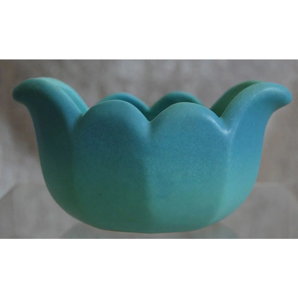 van briggle tulip vase of van briggle pottery tulip bowl turquoise ca 1950 sold ruby lane with regard to van briggle pottery tulip bowl turquoise pic 1 2048 59 f