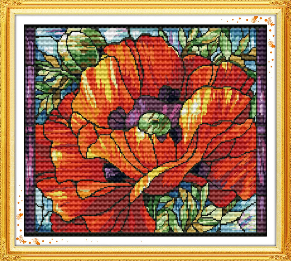 29 Fantastic Van Gogh Poppies Vase 2024 free download van gogh poppies vase of the starry night of van gogh printed canvas dmc counted chinese within bright poppy 6 printed canvas dmc counted cross stitch kits printed cross stitch