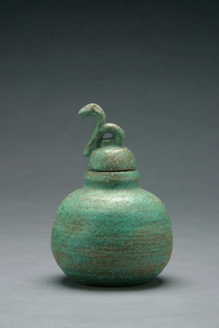 vase daum nancy france of david kordansky gallery throughout small green lidded jar 1951 stoneware 5 x 5 x 3 inches 12 7 x 12 7 x 7 6 cm