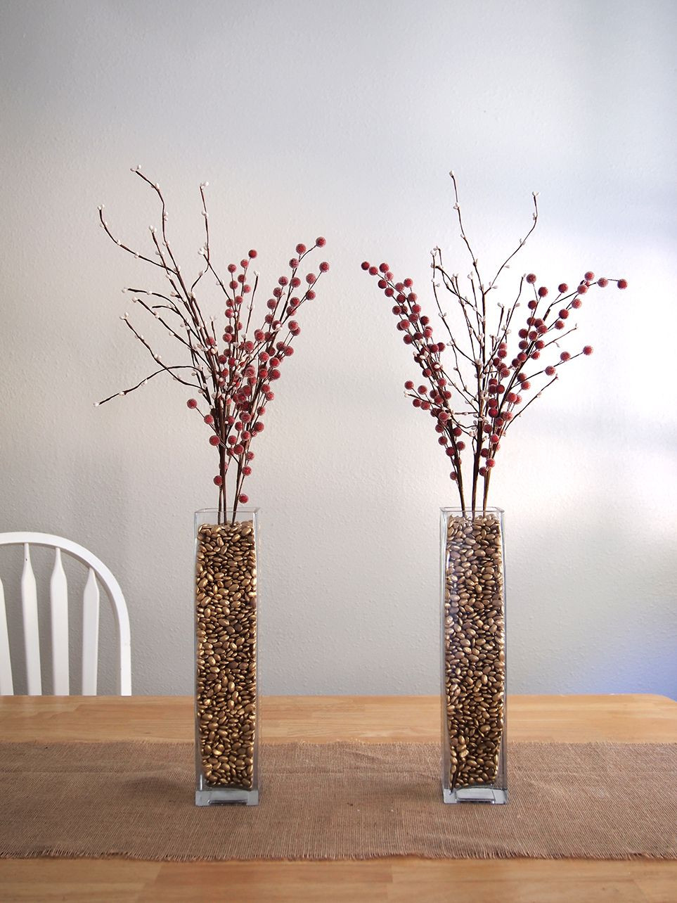 vase filler ideas for weddings of spray painted pinto beans used for vase filler great idea great in spray painted pinto beans used for vase filler great idea