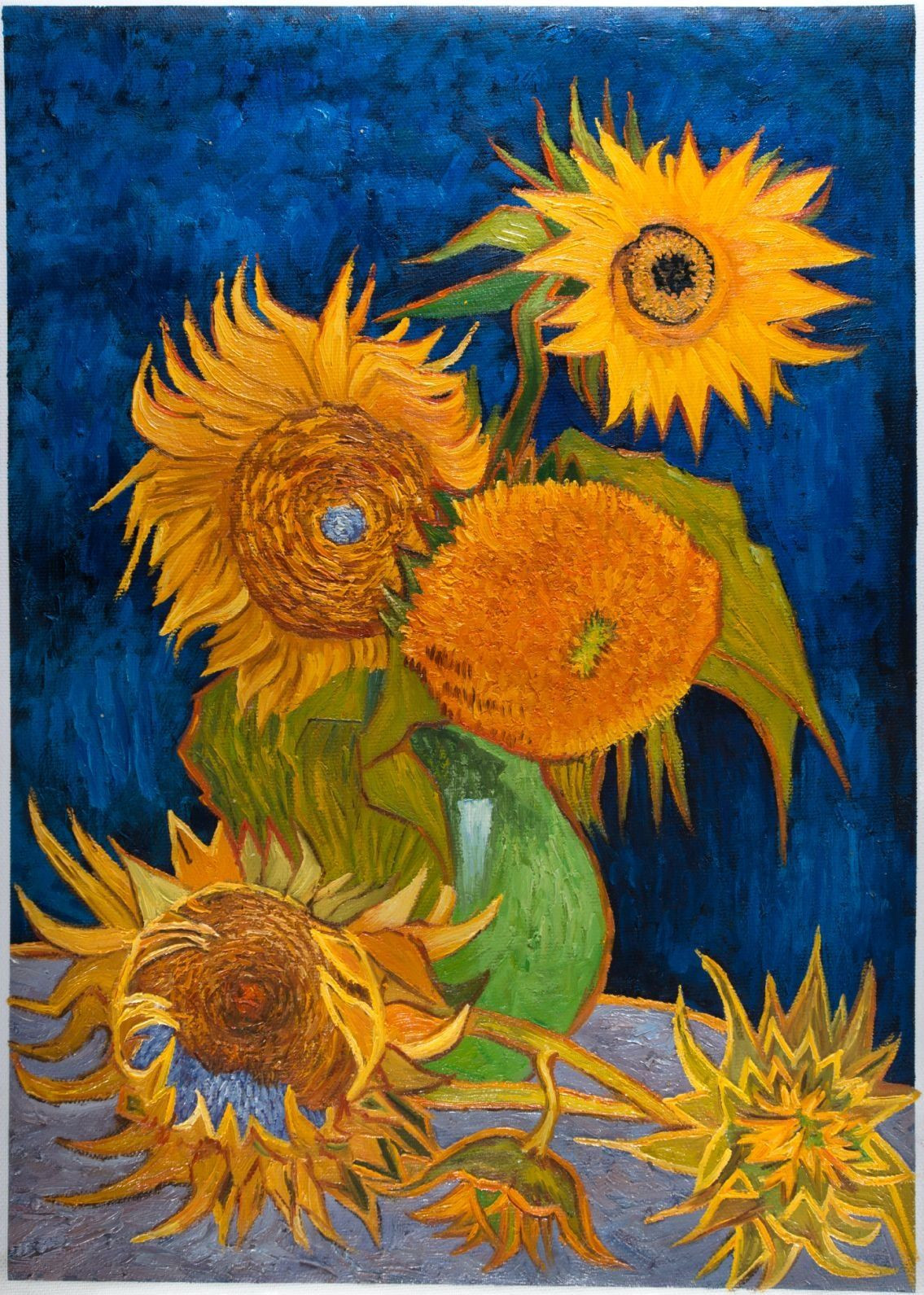 30 Unique Vase with Fifteen Sunflowers 2024 free download vase with fifteen sunflowers of vase with five sunflowers van gogh reproduction hand painted in oil regarding replica vase with five sunflowers paintings of sunflowers sunflower paintings su