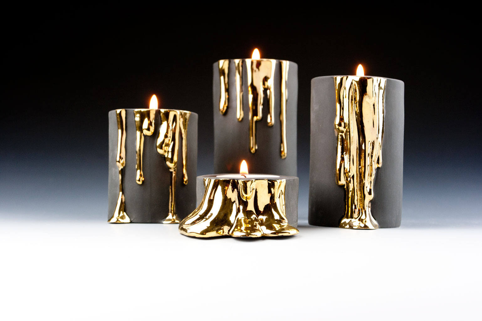 27 Great Vase with Tea Light Candle Holders 2024 free download vase with tea light candle holders of black and gold candleholder set modern ceramic candlesticks etsy pertaining to image 0
