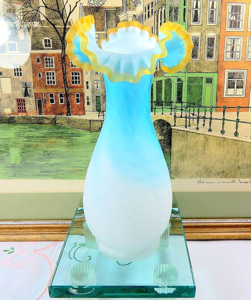 18 Trendy Victorian Blue Glass Vases 2024 free download victorian blue glass vases of victorian webb mt washington antique satin glass amber crest drape within victorian webb mt washington antique satin glass