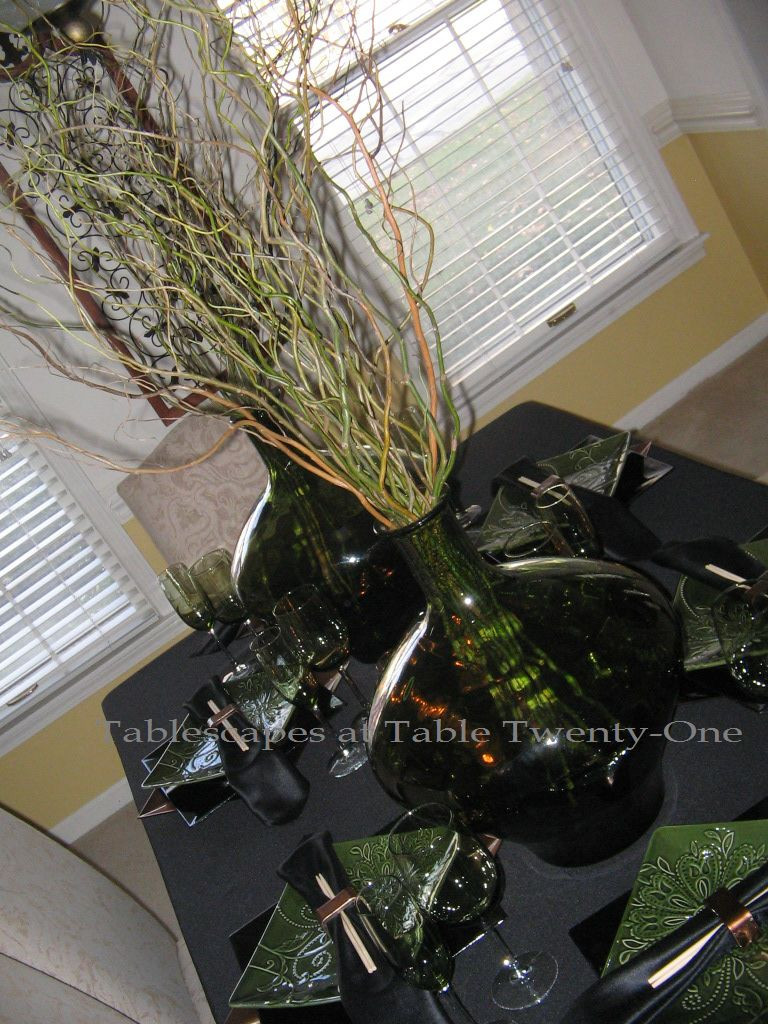 16 Great Vidrios San Miguel Vases 2024 free download vidrios san miguel vases of curly willow tablescapes at table 21 inside i bought these uber cool dark green vidrios san miguel vases made of recycled glass at tj maxx awhile back love them t