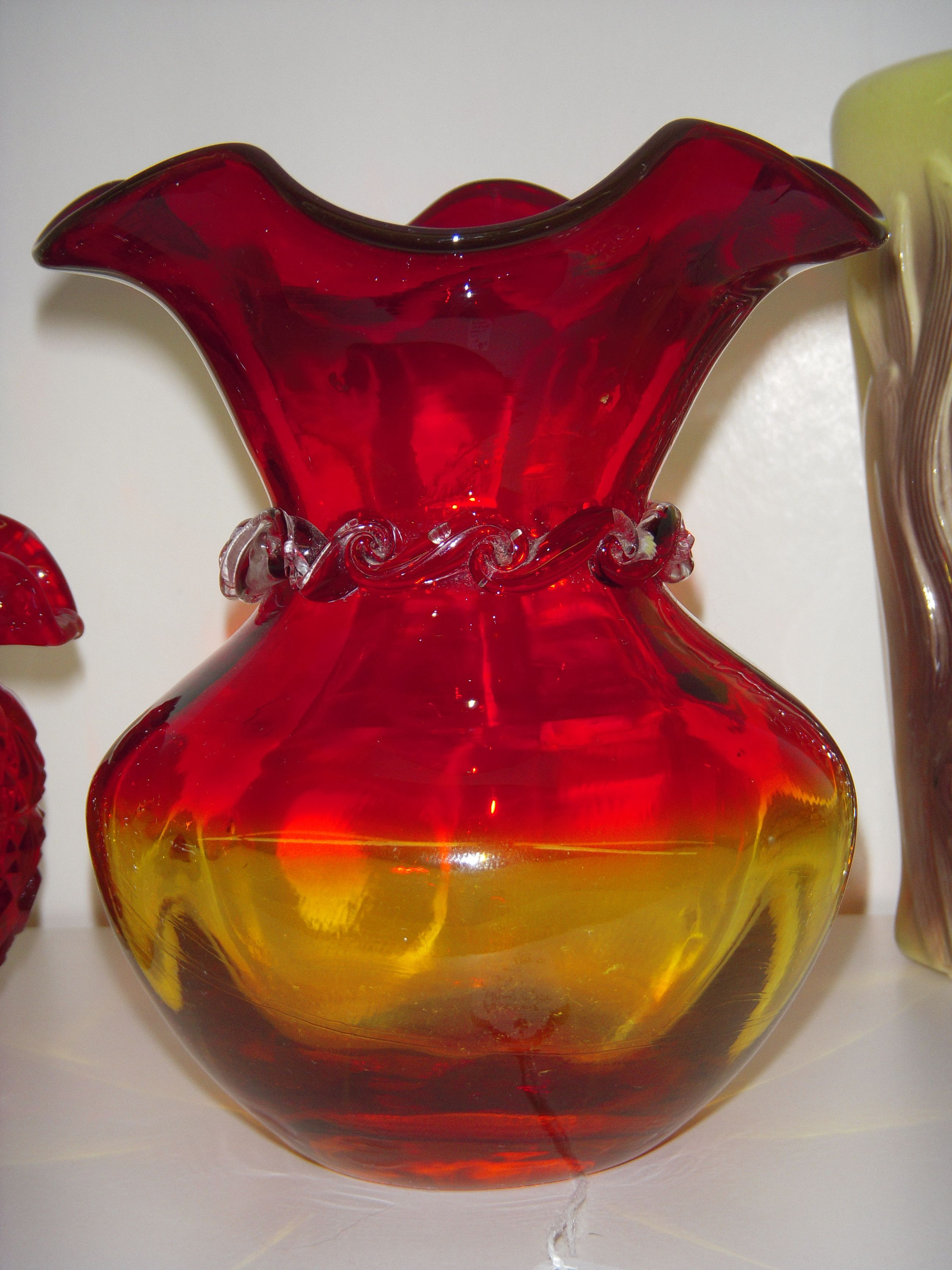 22 Lovable Viking Glass Vase 2024 free download viking glass vase of viking bud vase amberina vase mid century art glass red amber for amberina vase amber glassred