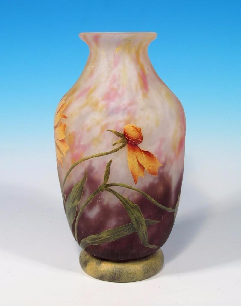 26 attractive Vintage Glass Vases Ebay 2024 free download vintage glass vases ebay of daum freres nancy france sunflower cameo nouveau antique art glass intended for next
