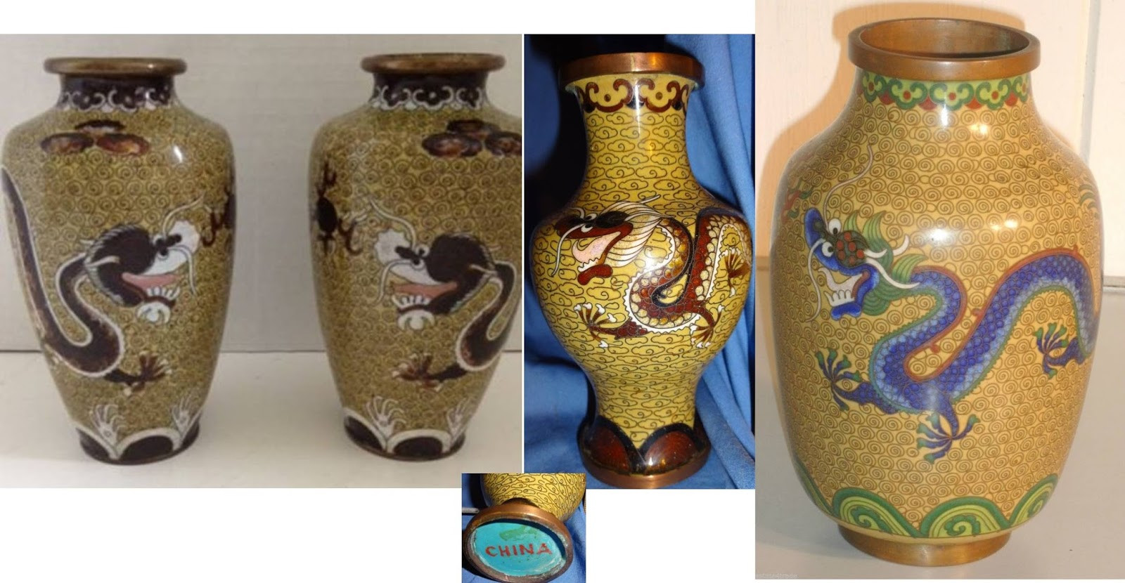 10 Wonderful Vintage Japanese Cloisonne Vase 2024 free download vintage japanese cloisonne vase of beadiste november 2015 regarding these vases seem likely to date from around the 1930s 40s the china mark on the center vase only indicates the vase was pr