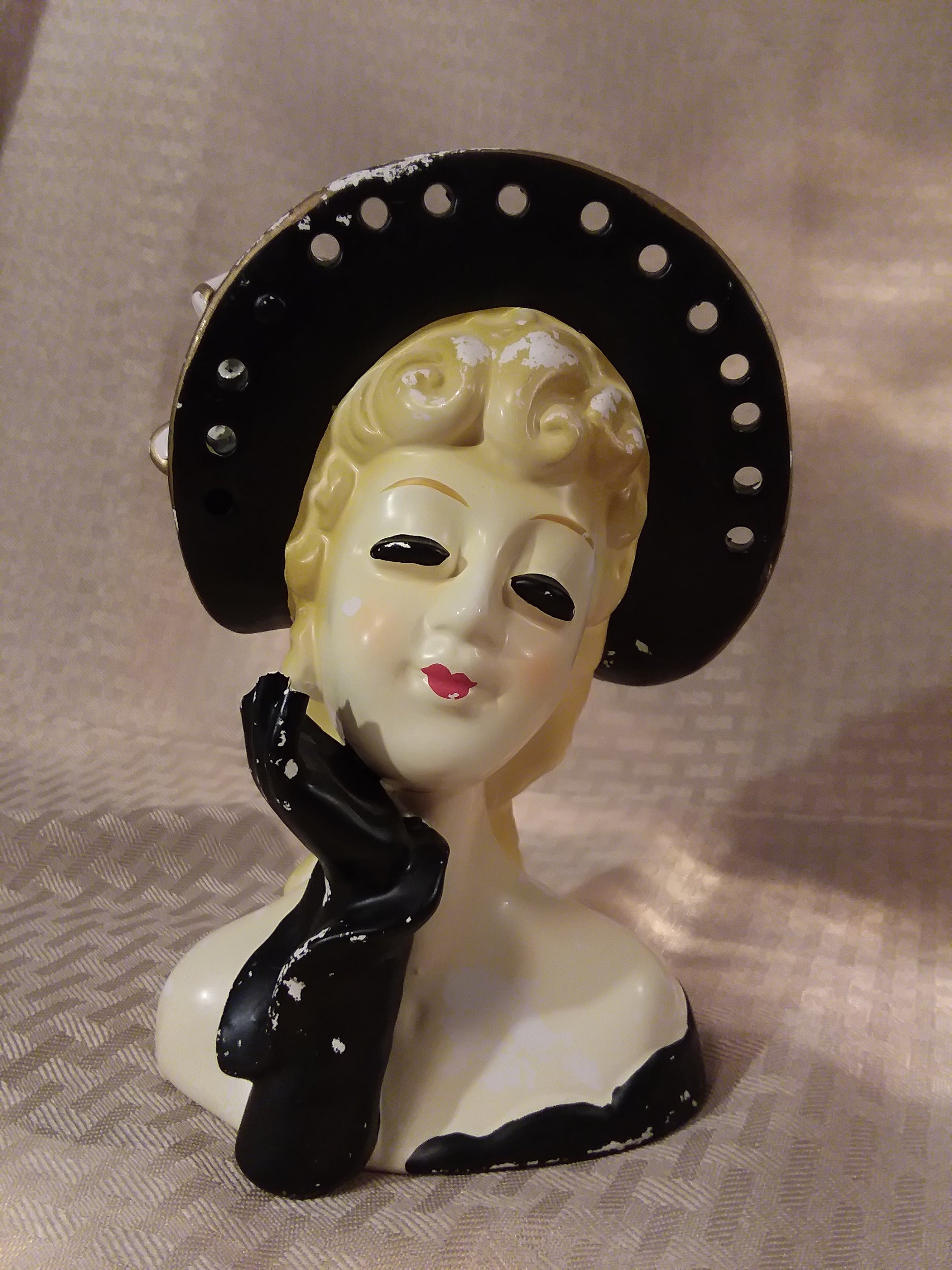 vintage lady head vases for sale of napco lady head vase etsy pertaining to dzoom