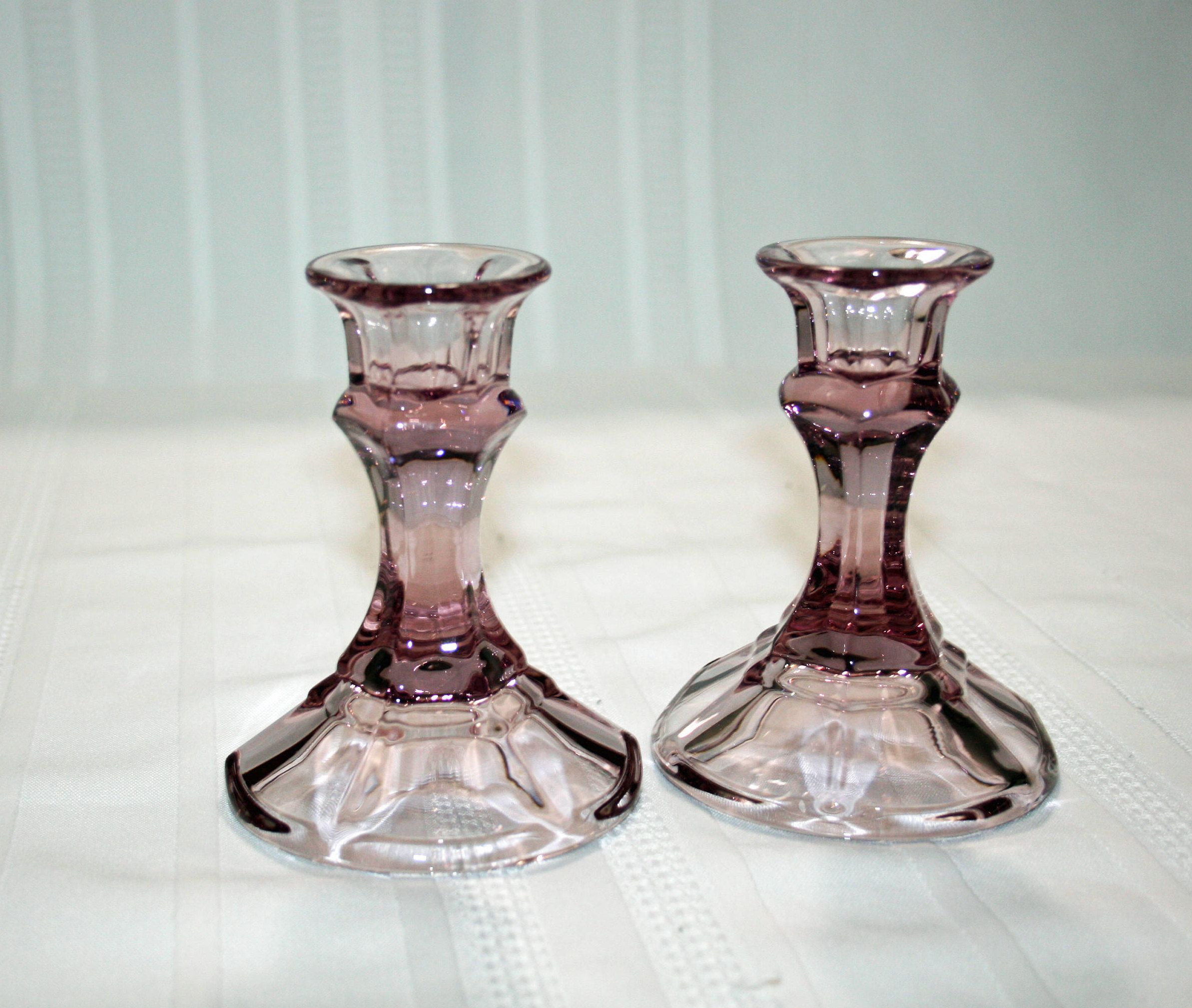 15 Lovable Vintage Lenox Vases 2023 free download vintage lenox vases of vintage pair 6 inch pressed glass candlesticks with hand c within vintage amethyst candlesticks pressed glass purple candle holders february wedding depression glass t