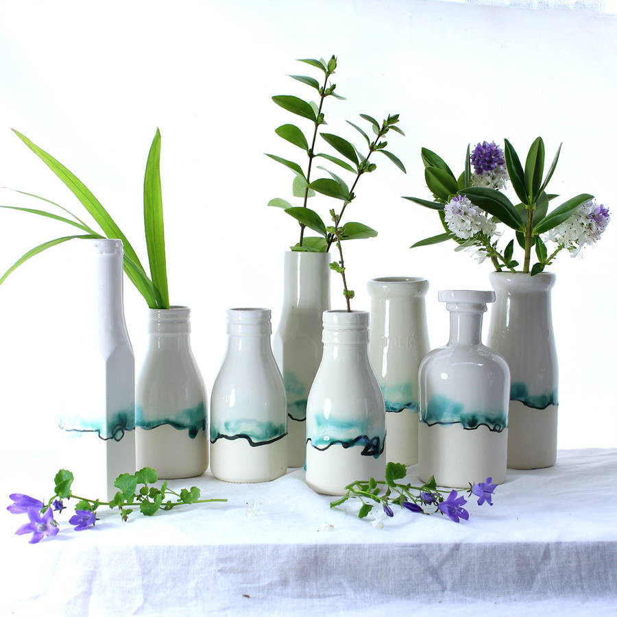 17 attractive Vintage Milk Bottle Vases 2022 free download vintage milk bottle vases of milk bottle vase with landscape painting by helen rebecca ceramics inside milk bottle vase with landscape painting