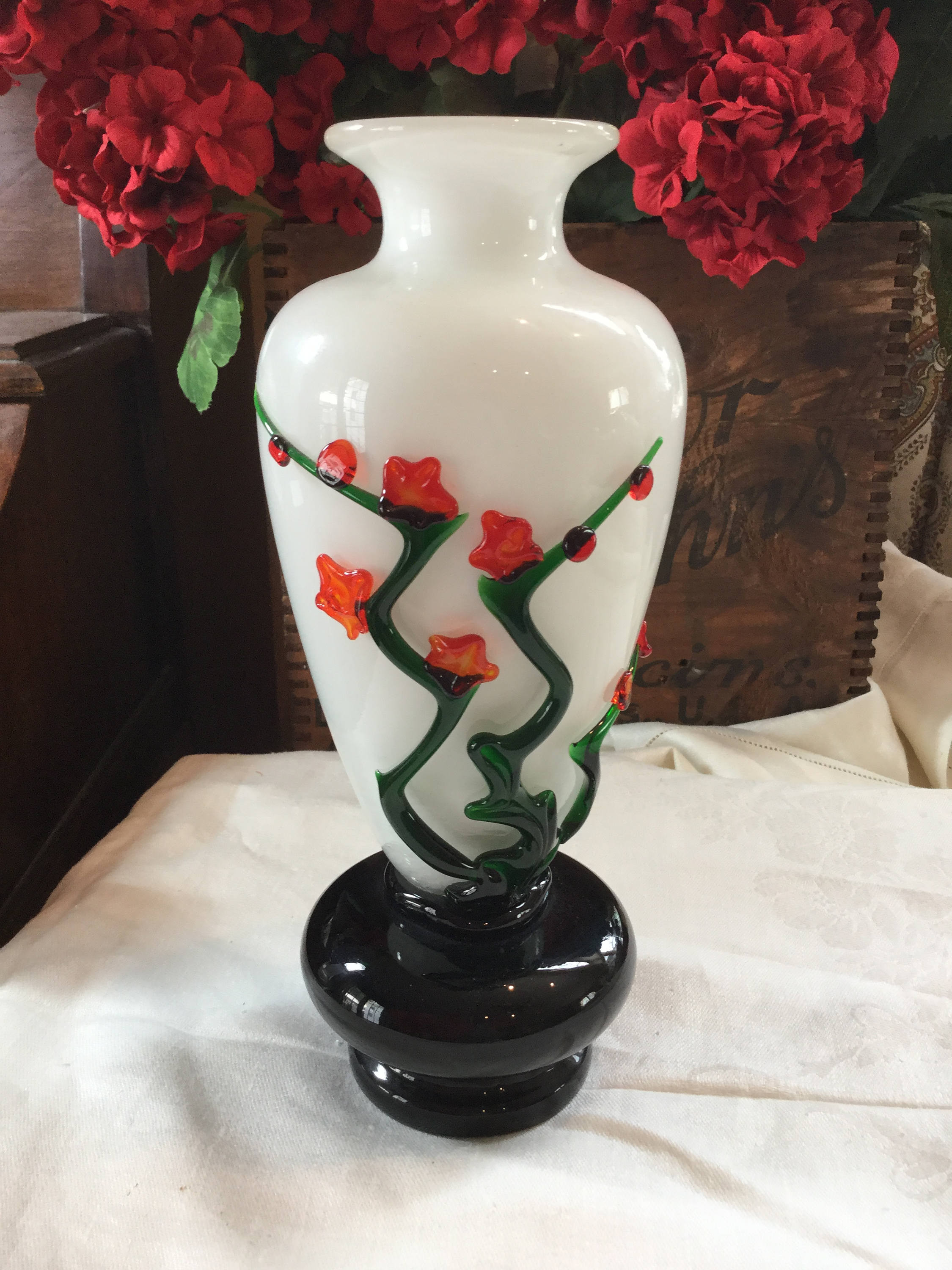 13 Popular Vintage Murano Art Glass Vases 2024 free download vintage murano art glass vases of beautiful asian inspired art glass vase murano style with etsy throughout dc29fc294c28ezoom