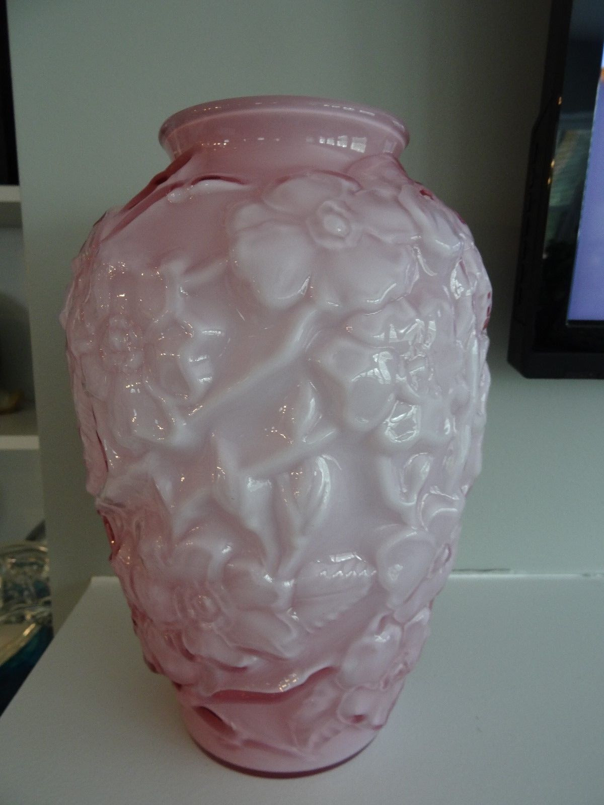 vintage pink glass vase of 1984 fenton art glass dusty rose overlay pink dogwood vase 9650 od pertaining to 2 of 6 1984 fenton art glass dusty rose overlay pink dogwood vase 9650 od cased 10 5