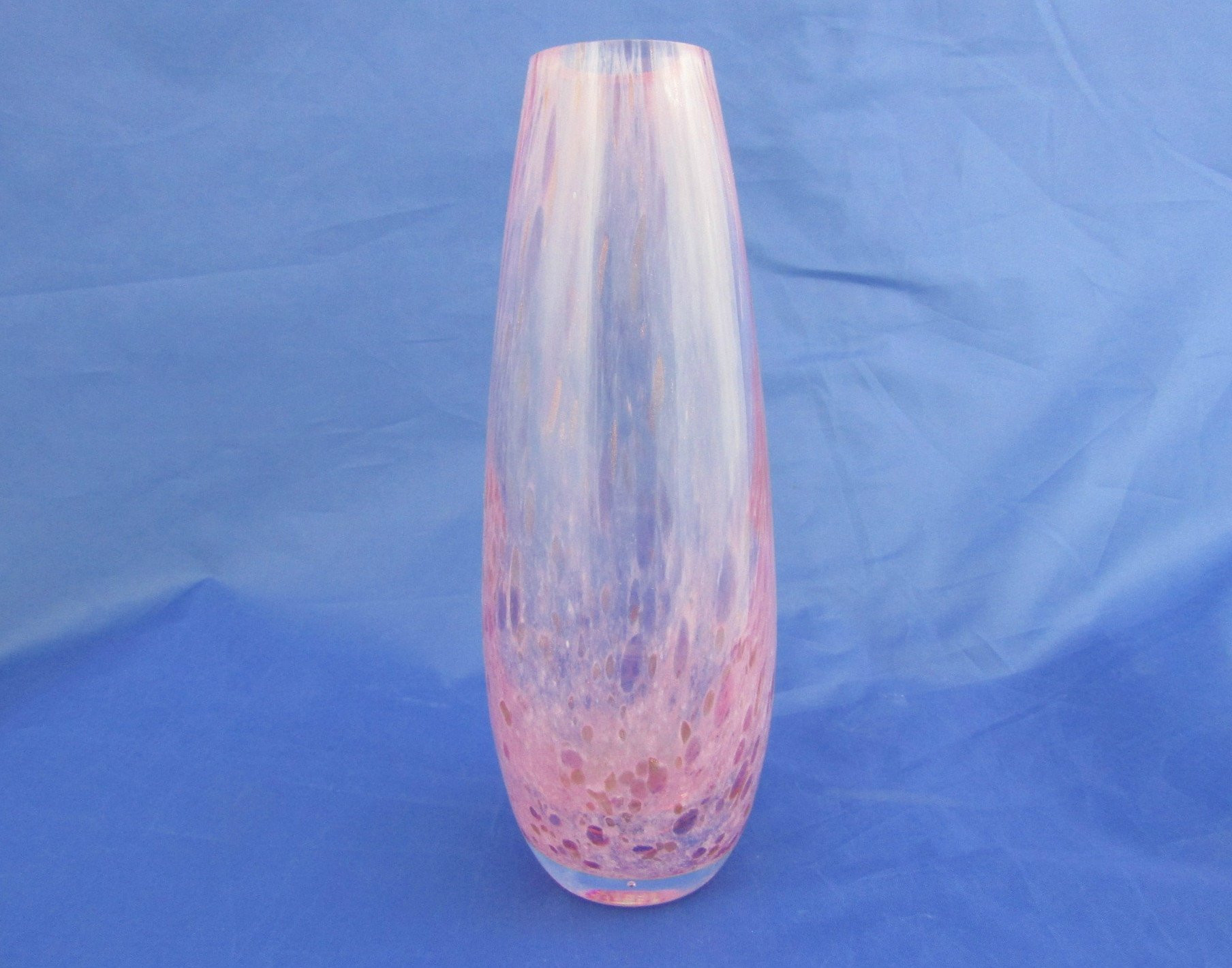 vintage pink glass vase of caithness glass vase teardrop shaped vase pink spatter glass etsy throughout dzoom