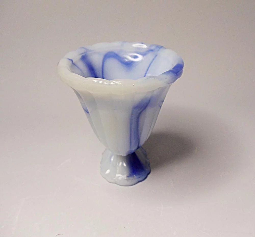 16 Fabulous Vintage Tall Blue Glass Vase 2024 free download vintage tall blue glass vase of vintage 1930s akro agate mini vase royal blue and white within click to expand