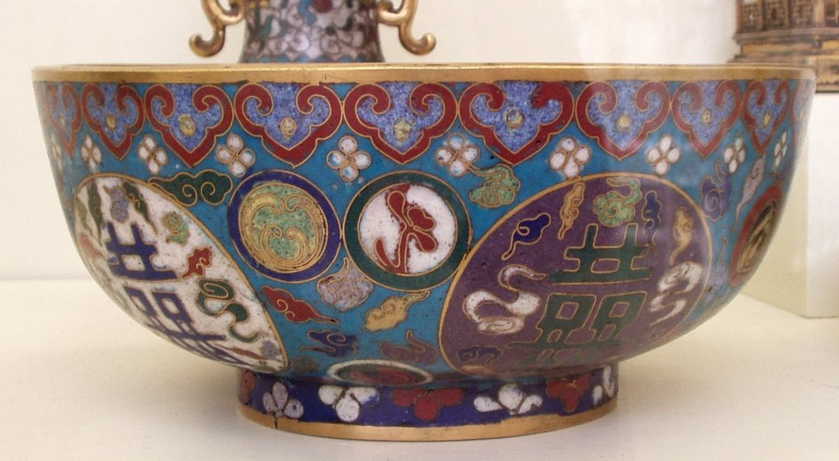 Vintage Wedgwood Vases Of Gold Decorative Bowl Castrophotos Intended for Cloisonne Wikipedia