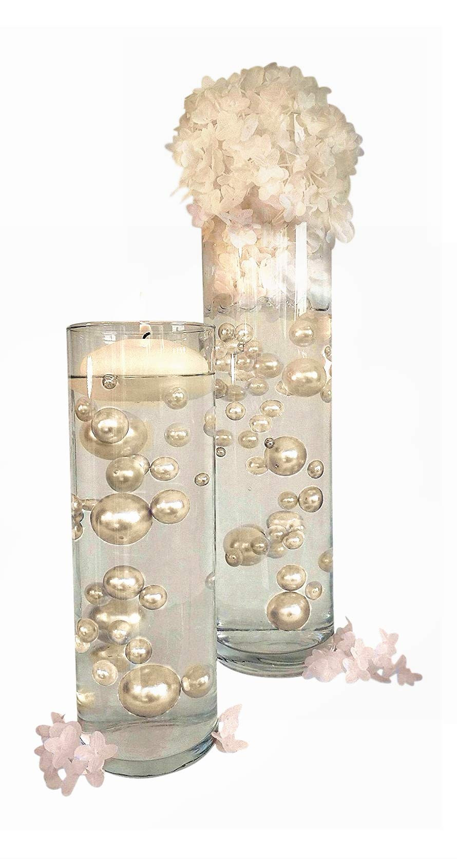 water beads vase filler of best floating pearls for centerpieces amazon com within floating no hole ivory pearls jumbo assorted sizes vase fillers for centerpieces decorations includes transparent water gels for floating the pearls