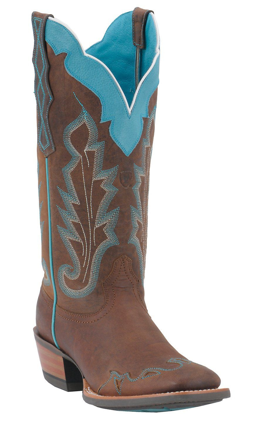 western boot vase of ariata ladies withered brown with turquoise caballera square toe with ariata ladies withered brown with turquoise caballera square toe wingtip cowboy boots