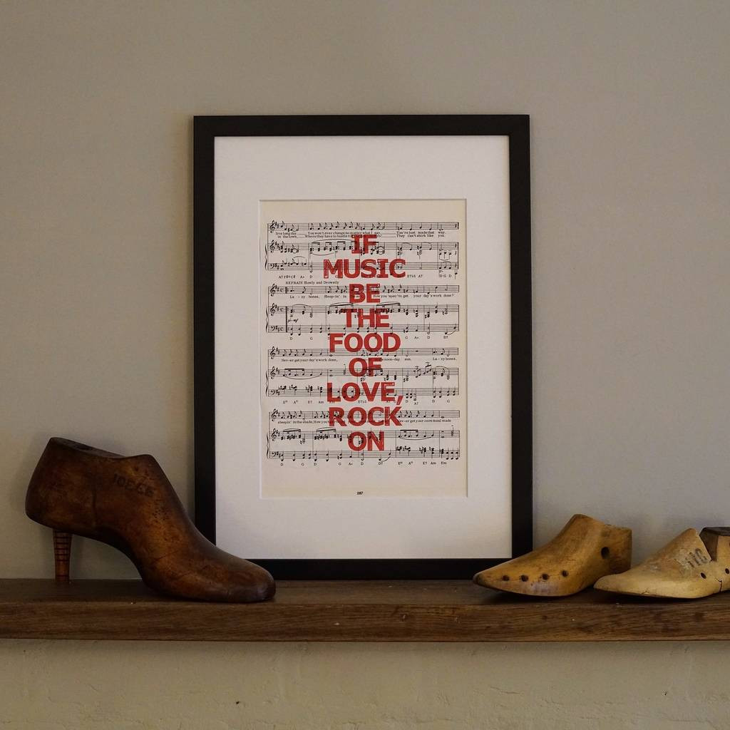 western boot vase of music sayings sheet music print by mixpixie notonthehighstreet com regarding music sayings sheet music print