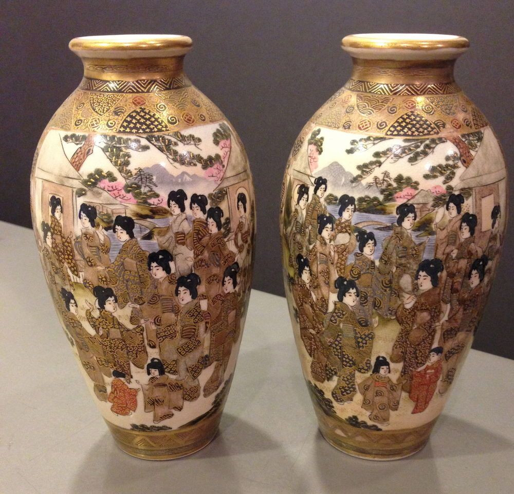 29 Best What is A Satsuma Vase 2024 free download what is a satsuma vase of antique 7 pair 19th c meiji satsuma vases with figures geishas in meiji satsuma vases with figures geishas elders signed