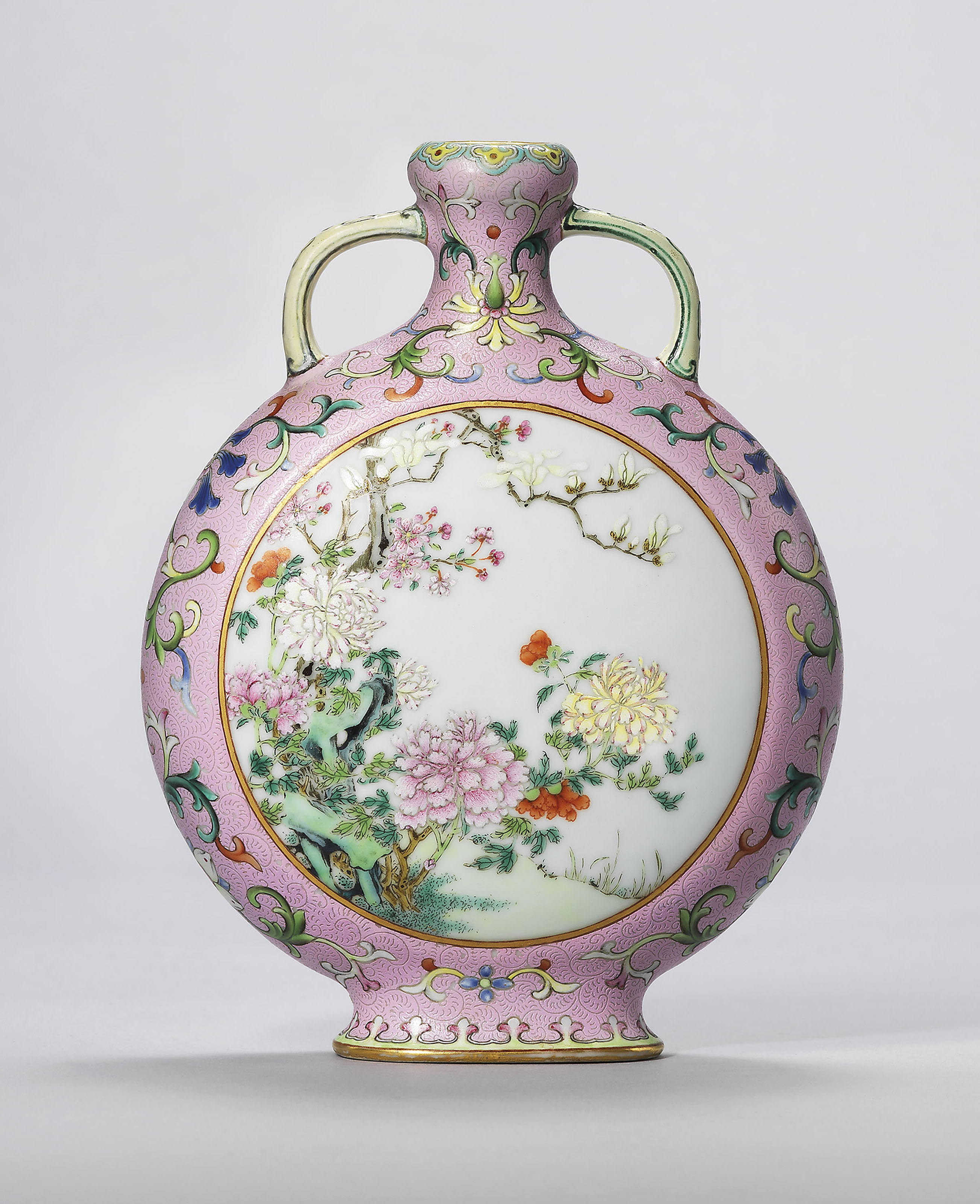 25 Best White Ceramic Fish Vase 2024 free download white ceramic fish vase of a guide to the symbolism of flowers on chinese ceramics christies within a rare and exceptional small pink ground famille rose moonflask qianlong four character