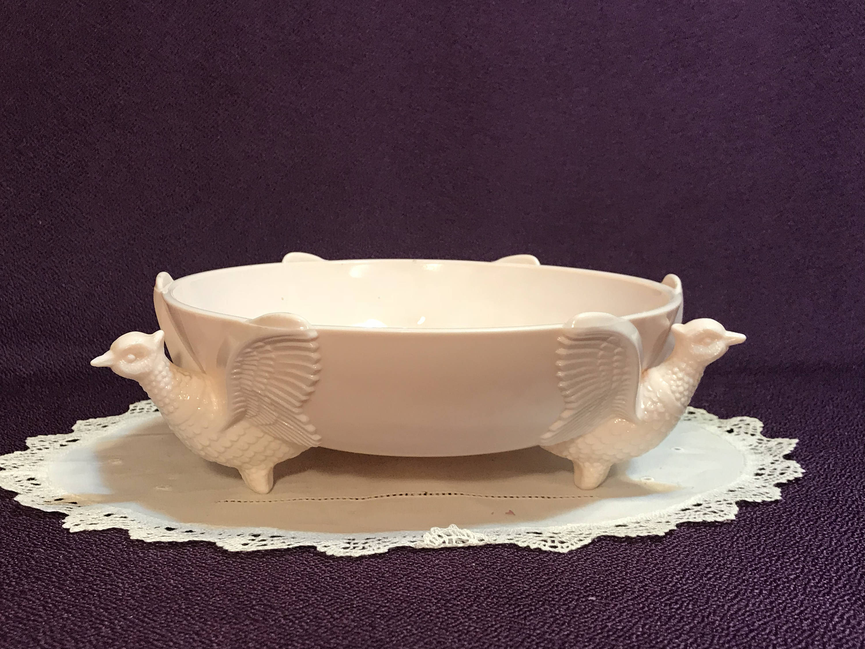 10 Lovable White Ceramic Owl Vase 2024 free download white ceramic owl vase of pink milk glass shell pink pheasant bowl etsy within dc29fc294c28ezoom