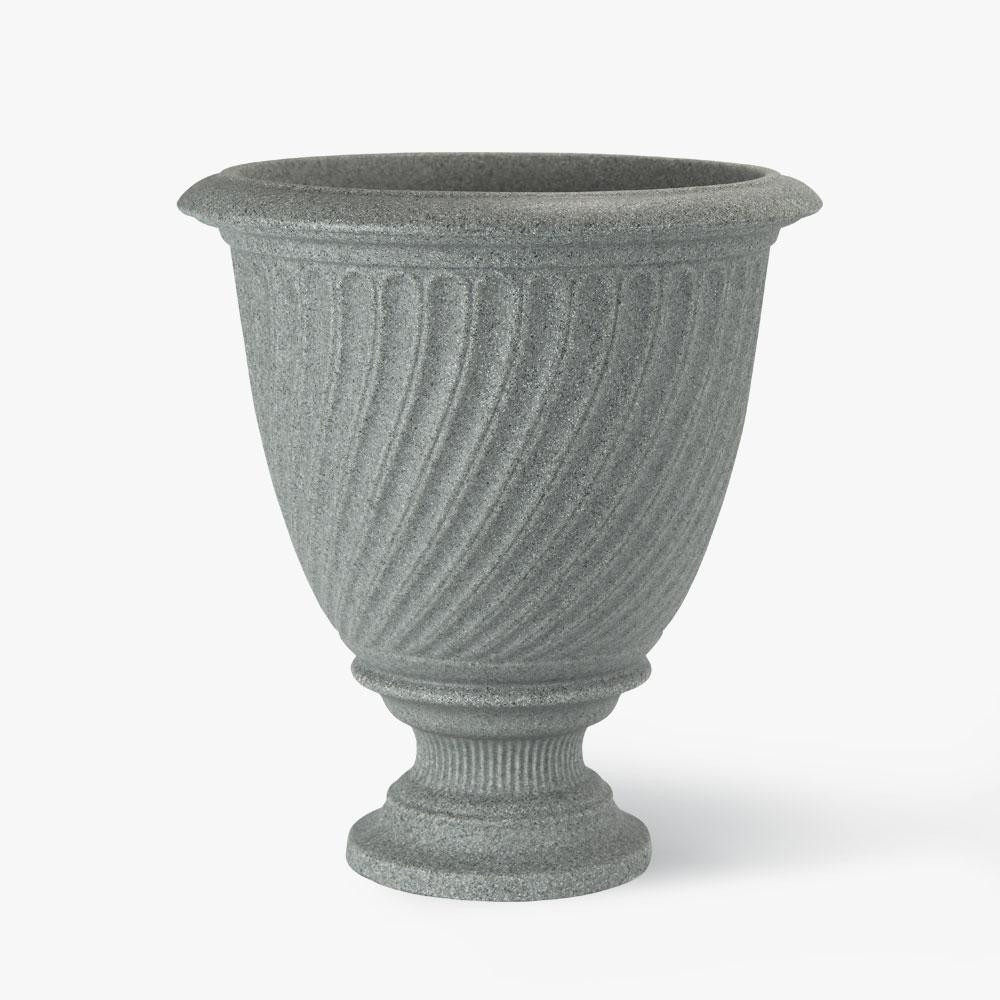white ceramic urn vase of 21 25 in h granite stone classic urn pf6340cpg the home depot pertaining to concrete resin antibes urn