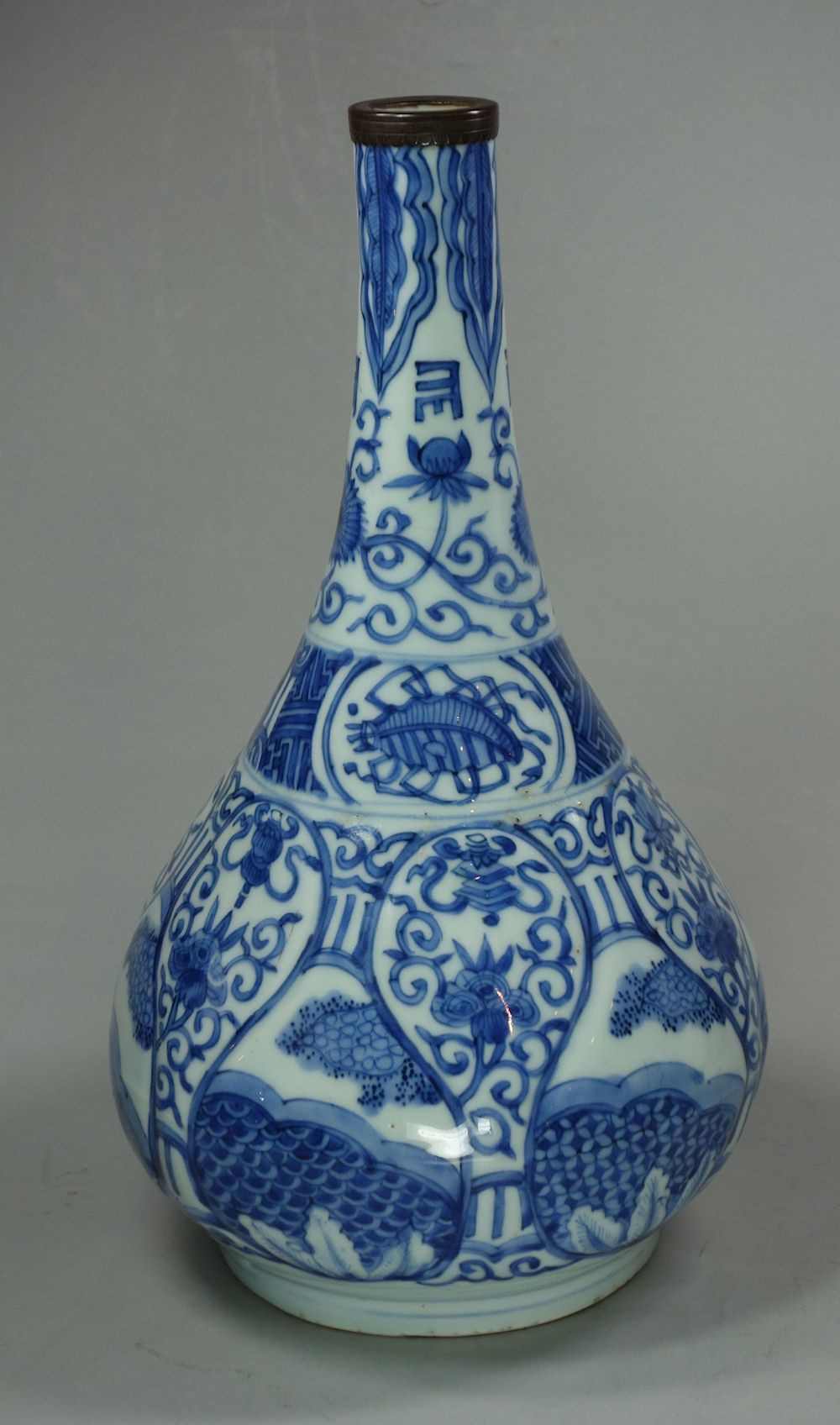 white porcelain vase of chinese blue and white kraak bottle vase wanli 1573 1610 with a pertaining to chinese blue and white kraak bottle vase wanli 1573 1610 with a moulded body of stylised foliage height 10 1 4in 26 cm