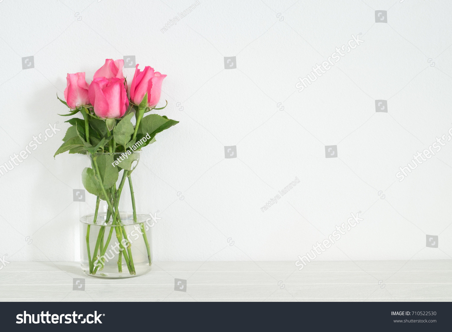 15 Stylish White Tulips In Glass Vase 2024 free download white tulips in glass vase of pink rose vase on table copy stock photo edit now 710522530 within pink rose in vase on table with copy space