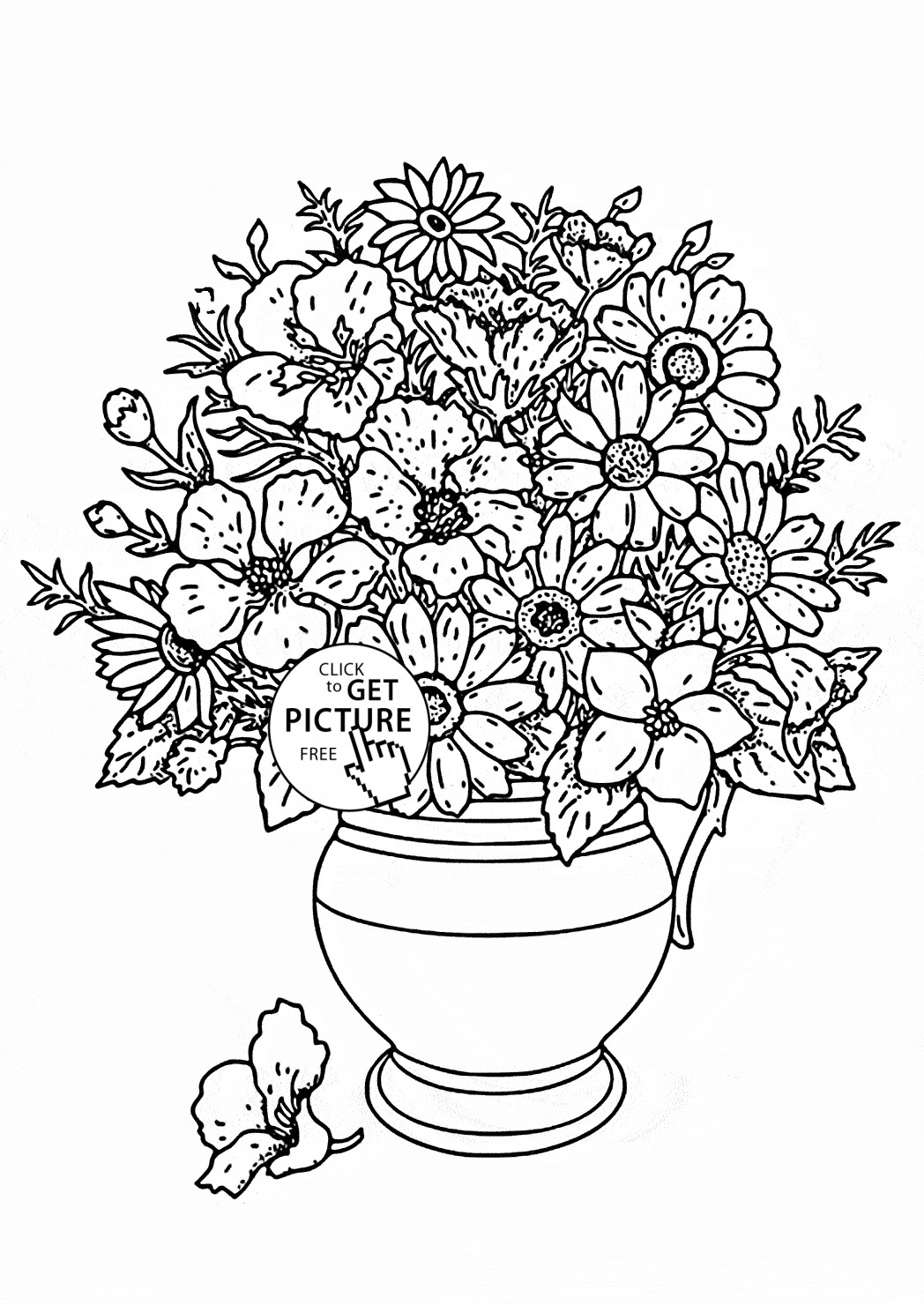 20 Cute Wild Flowers In Vase 2024 free download wild flowers in vase of flower vase coloring pages fattkay for flower vase coloring pages