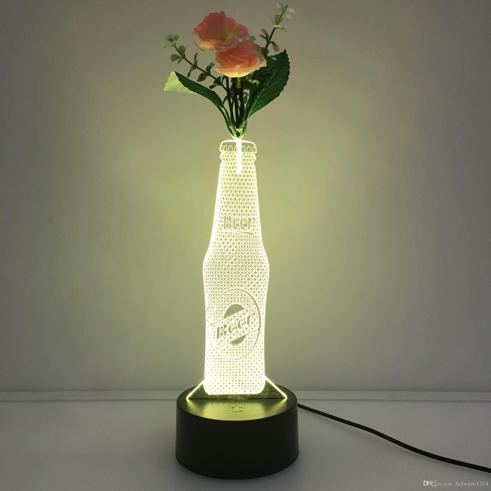 28 Spectacular Wine Bottle Vase 2024 free download wine bottle vase of new wine bottle led vase stereo light colorful acrylic 3d night intended for new wine bottle led vase stereo light colorful acrylic 3d night light gift table lamp