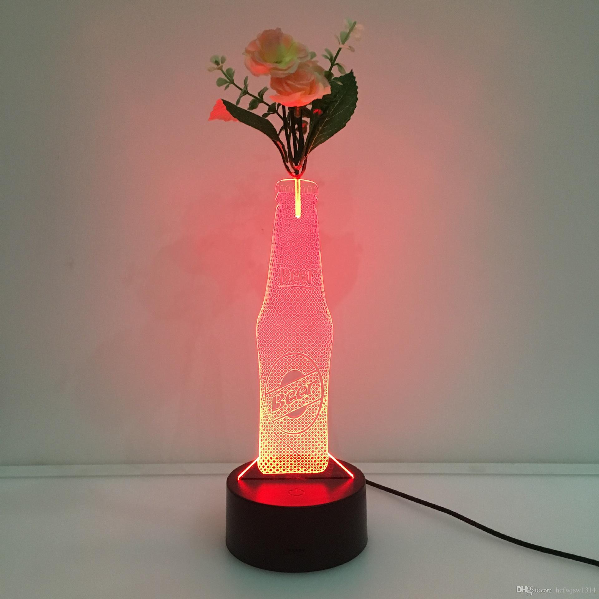 28 Spectacular Wine Bottle Vase 2024 free download wine bottle vase of new wine bottle led vase stereo light colorful acrylic 3d night with new wine bottle led vase stereo light colorful acrylic 3d night light gift table lamp